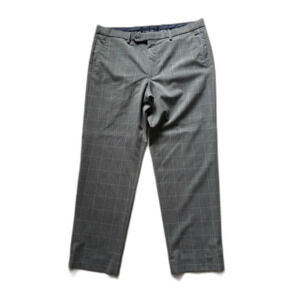 Men's Nautica Gray Plaid Dress Pants - 36x30